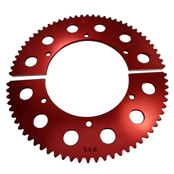 OMB Warehouse Pit Parts Split Sprocket - 72 Tooth - 35 Chain