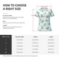thumbnail image 4 of Zufioo Turtle for Women's Deep V-neck Short-sleeved T-shirt, Top with Short Sleeves - with Stainless Steel Buckle, Moisture Wicking, Ideal Home Wear-XX-Large, 4 of 8