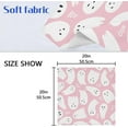 thumbnail image 7 of GZHJMY Pink Cute Halloween Cloth Napkins Washable Napkin for Dinner Table Decorative for Home Dinner Restaurant Parties 20 Inch 4 Pack Decorative Washcloths, 7 of 7