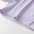 thumbnail image 4 of Bloomae Women's Hiking Cargo Shorts Casual Drawstring Elastic Waist Quick Dry Lightweight Athletic Outdoor Shorts for Workout with Zipper Pockets Purple XXXL, 4 of 9