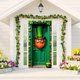 thumbnail image 5 of Cortina de puerta del Día de San Patricio para decoración navideña | Cubierta de puerta de tela de poliéster de 180 x 90 cm | Decoración para paredes, jardines y fiestas, 5 of 6