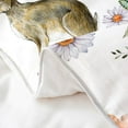 thumbnail image 5 of Erosebridal 100% Cotton Easter Bunny King Duvet Cover,Spring Flowers Comforter Cover Women Teens,Watercolor Floral Rabbit Butterfly Bedding,Cute Pet Animals Quilt Cover Easter Gifts, 5 of 6
