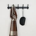 thumbnail image 5 of 17.7" Dual 5 Hooks Wall Hooks Coat Rack Coat Hooks,Black Lacquer, 5 of 7