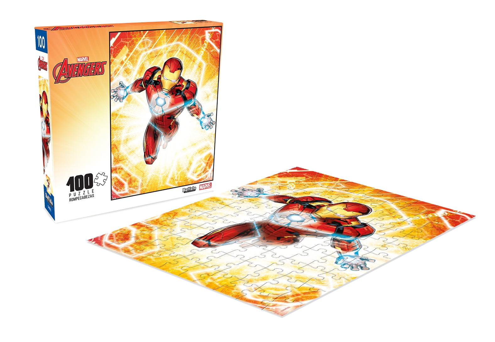 Buffalo Games 100-Piece Iron Man The Armored Avenger Interlocking Jigsaw Puzzle