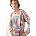 thumbnail image 2 of Ragstock Lightweight Natural Pinstripe Baja Hoodie, 2 of 4