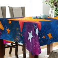 thumbnail image 3 of BZSMCE Square Tablecloth Galactic Glow Pattern Tableclothes, 3 of 9