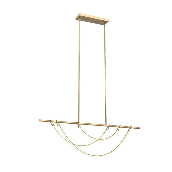 Alora Aryas Pendant Light in Vintage Brass