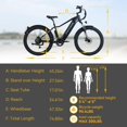 thumbnail image 7 of Totem Ranger eBike for Adults, 26" E-bike, 750W Motor, 48V Battery, 15Ah, 7-Speed Gears, Suspension Fork, 7 of 7