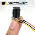 thumbnail image 5 of Uxcell 3 Pack WH148 Potentiometer B5K Ohm Single-Joint 3 Terminals 20cm JST-XH2.54 Connector Wire With Knob Cap, 5 of 7