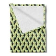 thumbnail image 2 of Geometric Soft Flannel Fleece Blanket, Triangles and Rhombuses with Many Colors Abstract Grid Style Retro Illustration, Cozy Plush for Indoor and Outdoor Use, 60" x 80", Multicolor, by Ambesonne, 2 of 5
