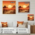 thumbnail image 4 of Designart "Desert Serenity Tranquility in Mexican Landscapes I" People Framed Wall Art Decor - Global Orange Mexican Art Living Room Framed Canvas Art, 4 of 6