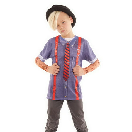 Faux Real F134198 Youth Hipster w/Suspender Tattoo-M