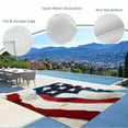 thumbnail image 4 of Fsddascl Vintage Flag Outdoor Rug for Patio/Deck/Porch, Non-Slip Large Area Rug 5 x 8 Ft, Abstract Independence Day Oil Painting Indoor Outdoor Rugs Washable Area Rugs, Reversible Camping Rug Carpet, 4 of 5