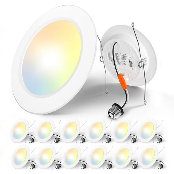 Luz Empotrada Amico 5/6" Paquete de 12 5CCT 1050LM 12W 110V
