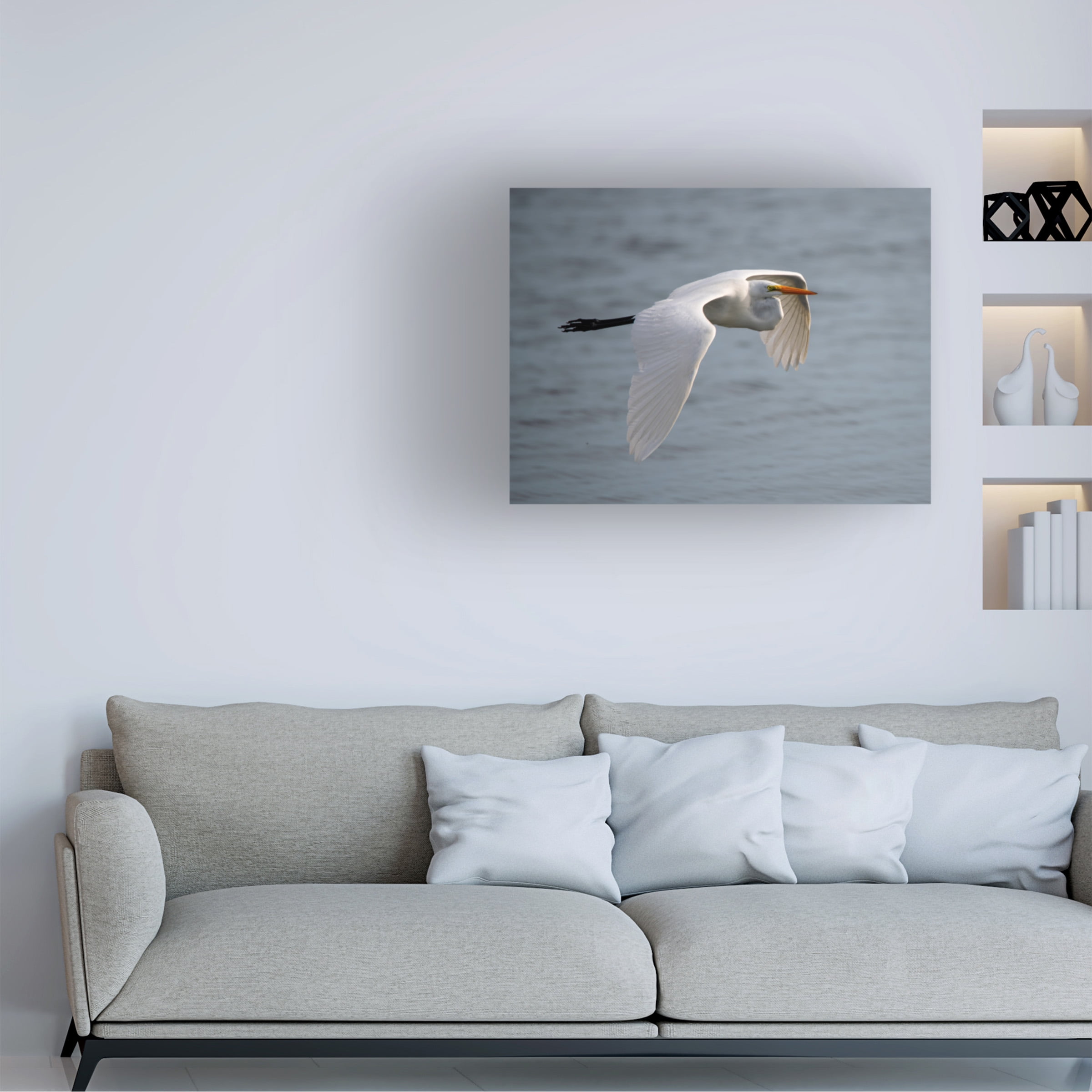 Robert Michaud 'Egret 2' Canvas Art