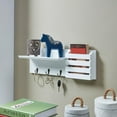 thumbnail image 4 of Danya B Utility Shelf with Pocket and Hanging Hooks, 4 of 4