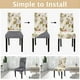 thumbnail image 4 of Fundas para sillas de comedor SearchI, juego de 6 fundas, color beige, 4 of 7