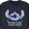 thumbnail image 3 of Disney - Lilo & Stitch - Stitch's A Pastel Cutie - Men's Crew Neck Fleece Pullover, 3 of 5