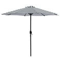 thumbnail image 2 of KAHOO 9Ft Patio Umbrella Outdoor Garden Table Patio Folding 8 Ribs Adjustable Crank Deck Backyard Black Stripe, 2 of 5