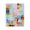 Colorful Collage View, variant on Stupell Industries Industrial Grey Layered Restless Shapes Black Floating Frame Canvas Art, 17 x 21, by June Erica Vess