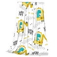 thumbnail image 3 of Bingfone Dinosaur On Excavator Print Flannel Fleece Blanket Throw Blanket For Bed,Sofa,Couch,Travel,Camping(50"X40"), 3 of 9