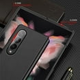 thumbnail image 2 of Dteck Case for Samsung Galaxy Z Fold4,Premium PU Leather + Hard PC Frame Case Elegant Slim Shockproof Durable Protection Cover,Black, 2 of 5