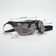 thumbnail image 2 of Bolso de pecho con estampado de osos de dibujos animados Bolso de cintura lindo de lona casual para deporte (Estilo 3) Likrtyny Para Estrenar, 2 of 8