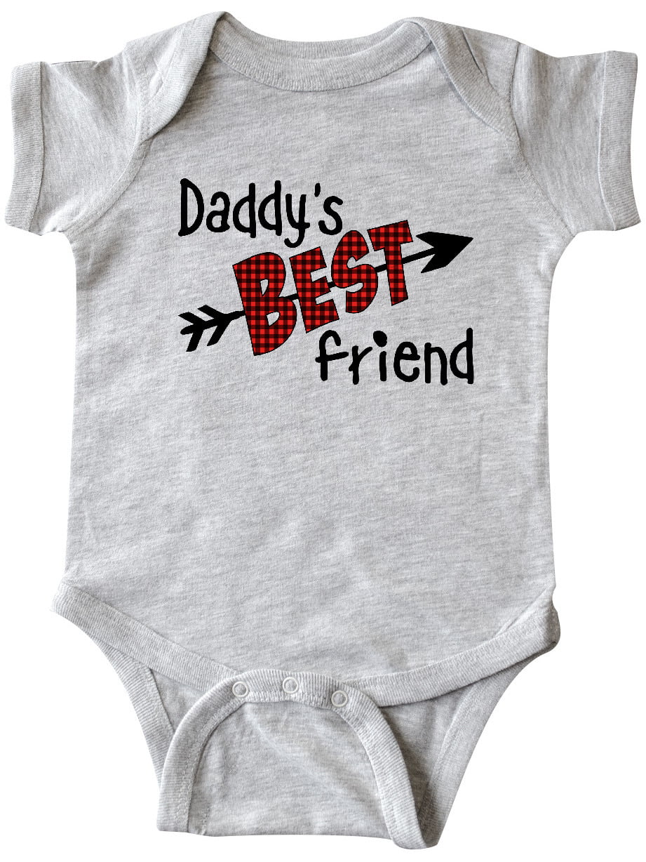 Arrow and Plaid Letters Infant Creeper inktastic Daddys Best Friend