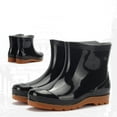 thumbnail image 2 of Penkiiy Mens Rain Boots Slip On Non-Slip Rubber Waterproof Ankle Boots Rain Shoes 41 Black, 2 of 8