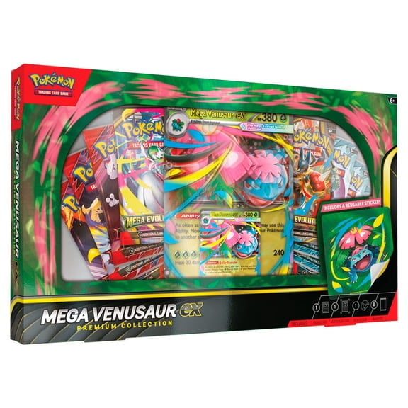 Cartas Coleccionables Pokemon TCG Mega Venusaur ex Premium Collection en Ingles