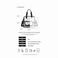 thumbnail image 2 of Stadium Approved Clear Tote Bag Transparent Crossbody Shoulder Bag Sandproof Beach Handbag with Zipper Pool bags（grey), 2 of 5