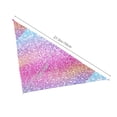 thumbnail image 3 of Naloa Fun Rainbow Pink Dog Bandanas 1PC Washable Triangle Dog Scarfs Premium Durable Fabric, for Small Medium Large Dogs and Cats, 3 of 6