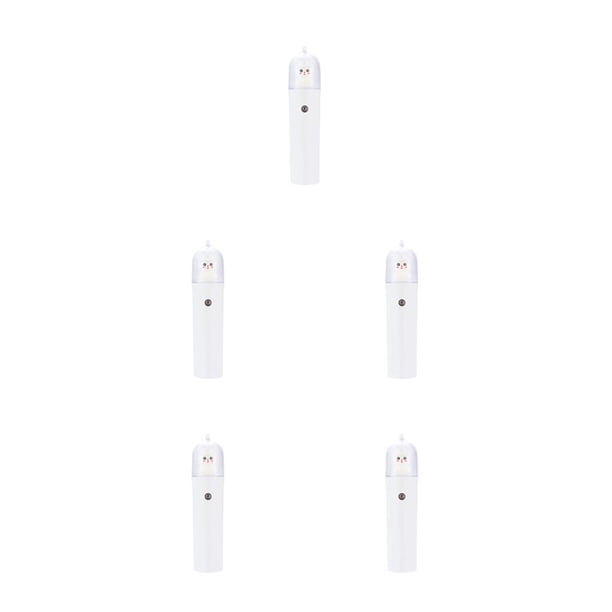 Yuarrent Rociador de niebla facial Difusor Cuidado de la piel 20ml Nebulizador facial portátil Humidificador hidratante Hogar Hotel Handheld Blanco 5piezas