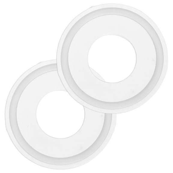 Uxcell 2-Pack Silicone O-Rings Gasket 0.9 in/22.9mm O-Rings Seal Gasket Fits for OD 2 in/50.5mm Sanitary Pipe Weld Ferrule White