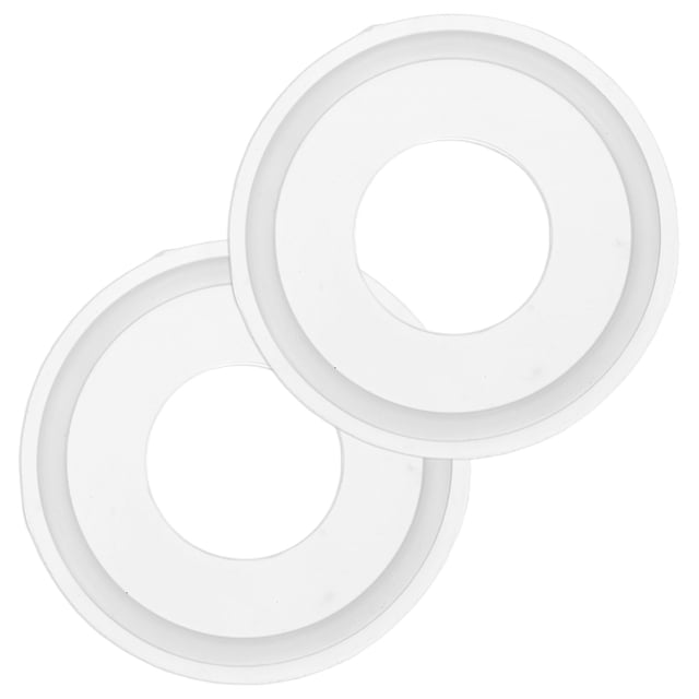 Uxcell 2-Pack Junta de Anillos O de Silicona 0.9 in/22.9mm Junta de Sellado se Ajusta a OD 2 in/50.5mm Ferrule de Soldadura Sanitaria Blanca