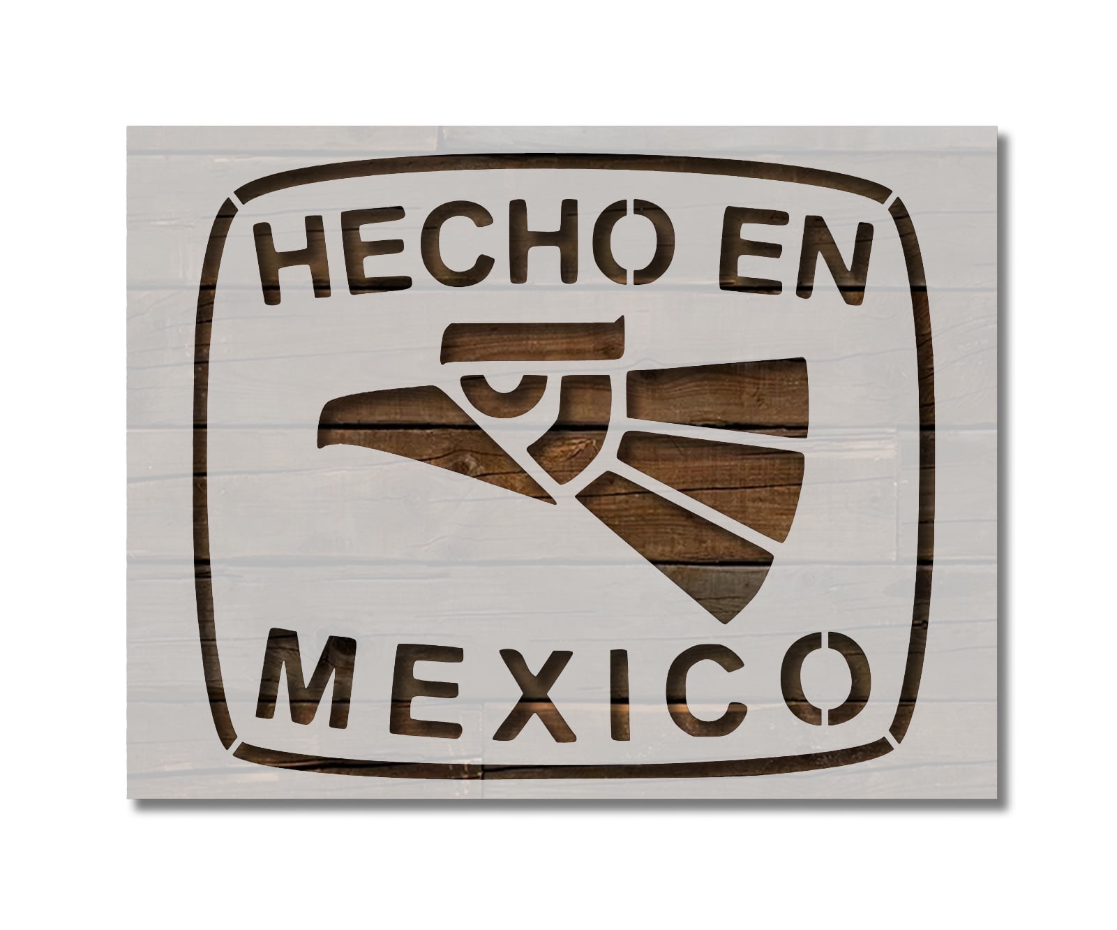 Hecho En Mexico Stencil Template Reusable 8.5 x 11 for Painting on