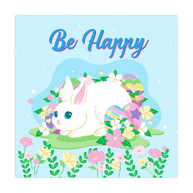 Mlkoz Lot de 20 Feuilles de Serviettes de Fête Easter Serviettes Jetables Imprimées pour Cocktail et Serviettes de Fête Adaptées aux Buffets, aux Dressages de Table et aux Boissons