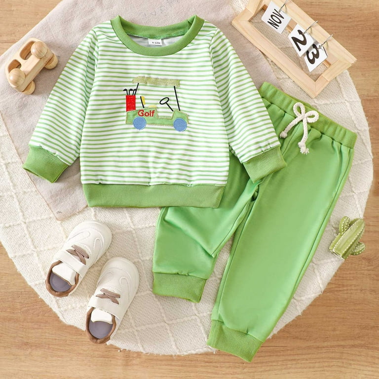 mgoYE Baby Boy Clothes 12-18 Months Fall Outfits Set Clothes Long