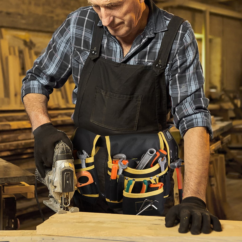 Oxford Cloth Tool Bag Set with Magnetic Belt Hammer Holder Nails Suction Tool Pouches Organizers Electrician Tool
