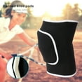 thumbnail image 3 of Cinturón deportivo de soporte rotuliano para voleibol, fútbol, baloncesto, rodillera, protector de rodilla para fitness, color negro, 3 of 14