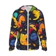 thumbnail image 2 of Lsque Dinosaurs in Space UPF 50+ Lightweight Sun Protection Men's Women's Long Sleeve Shirt, Hoodie Performance -Large, 2 of 9