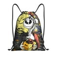 thumbnail image 1 of Goofa The Nightmare Before Christmas Print Drawstring Backpack Bag Sport Gym Sackpack Cinch Bags Drawstring Bags Draw String Sport Bag-Small, 1 of 6
