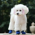 thumbnail image 2 of 4pcs Warm Small Dog Snow Boots Footwear Waterproof Puppy Cat Booties Socks Anti-Skid Pet Winter Shoes S/M/L/XL, 2 of 8