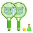 thumbnail image 1 of Raqueta de bádminton para niños, raqueta de bádminton ligera, juego de juguetes para niños de 3 a 7 años, niñas, interior y exterior, oso verde, 1 of 12