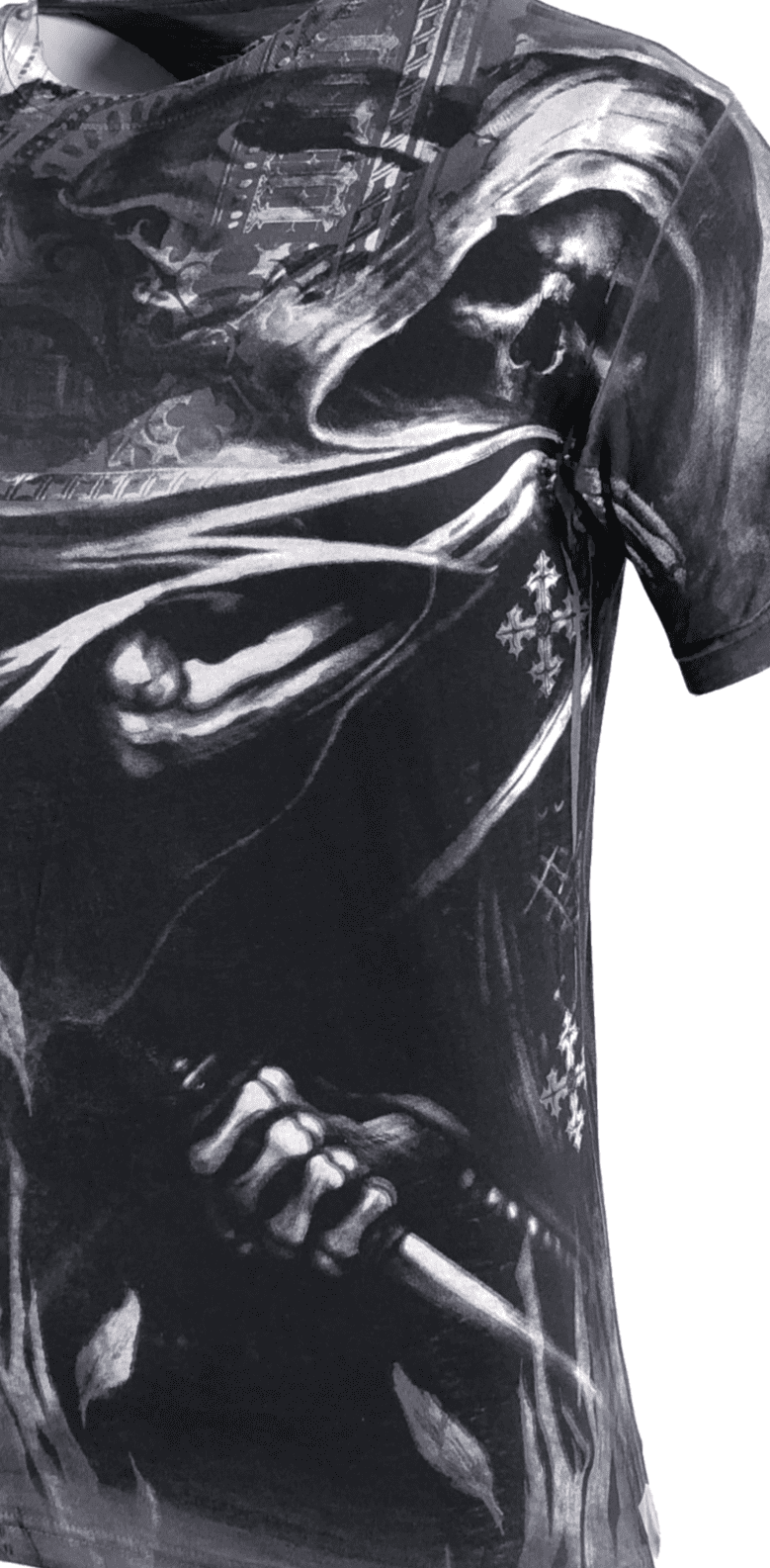 Rebel Saint By Affliction Herren T-Shirt – DEATH-Biker-Motiv, Schädel-Tattoo-Design In Burgunder, Größen S–5XL Rebel Saint By Affliction Herren T-Shirt – DEATH-Biker-Motiv, Schädel-Tattoo-Design In Burgunder, Größen S–5XL
