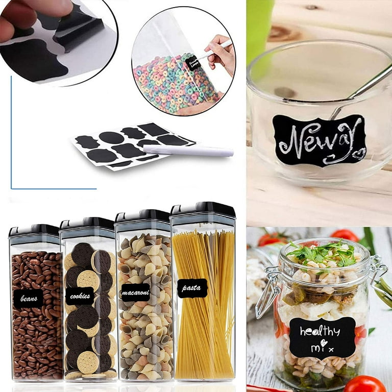 4PCS coffee canister kitchen accessories glass meal prep containers Stylish