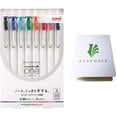 thumbnail image 1 of Set de bolígrafos de gel Uni-Ball one 0.38 mm 8 colores con notas adhesivas, 1 of 7