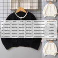 thumbnail image 4 of Gubotare Girls Fall Sweater Girls Cardigan School Uniforms Tops Toddler Knit Long Sleeve Button Sweater Lightweight Crewneck Fall Outwear Size 7-8 (Black,7-8 Years), 4 of 9