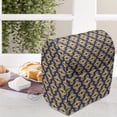 thumbnail image 4 of Navy Blue Lounger Chair Bag, Argyle Rhombus Shape Looking Like Little Abstract Geometrical Golden Motifs, High Capacity Storage with Handle Container, Lounger Size, Mustard Indigo, by Ambesonne, 4 of 5
