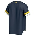 thumbnail image 3 of Men's GameDay Greats Navy Michigan Wolverines Spirit Baseball Jersey, 3 of 4